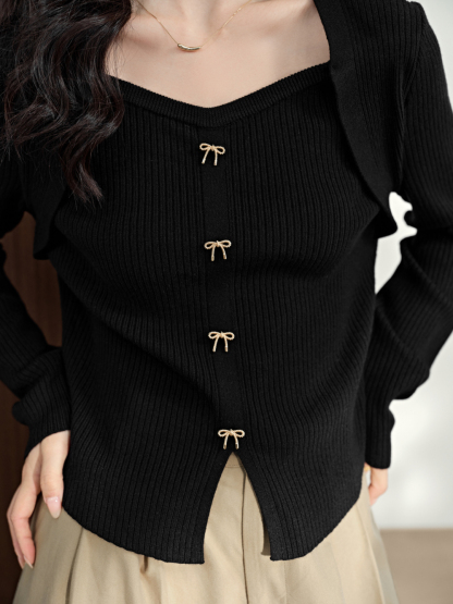 リボンニットトップ – KUOSE.com
