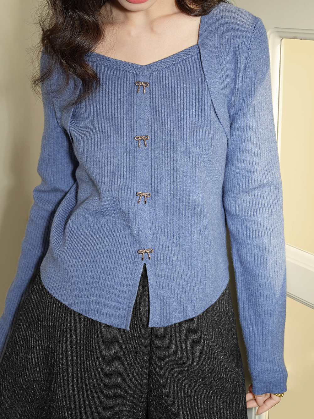 Ribbon Knit Top – KUOSE.com Ribbon Knit Top – KUOSE.com