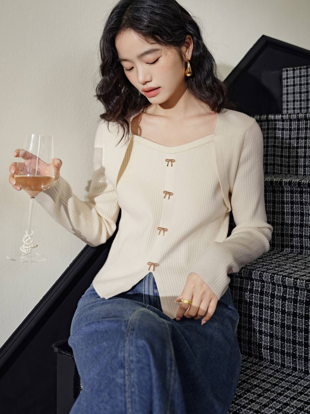 Ribbon Knit Top – KUOSE.com