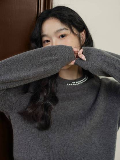 Pearl Collar Top – KUOSE.com Pearl Collar Top – KUOSE.com