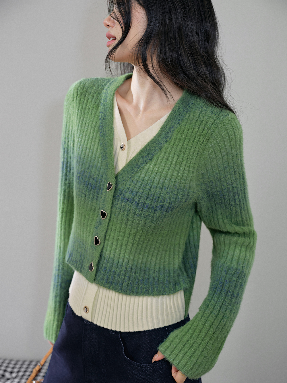 Gradient Cardigan Sweater – KUOSE.com