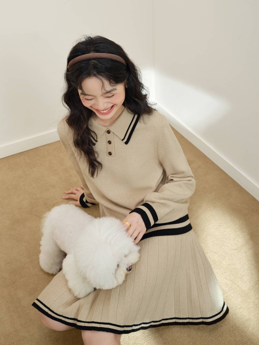 Katie - 新品未使用 Katie TEA & CAKE jumper skirt ベージュの