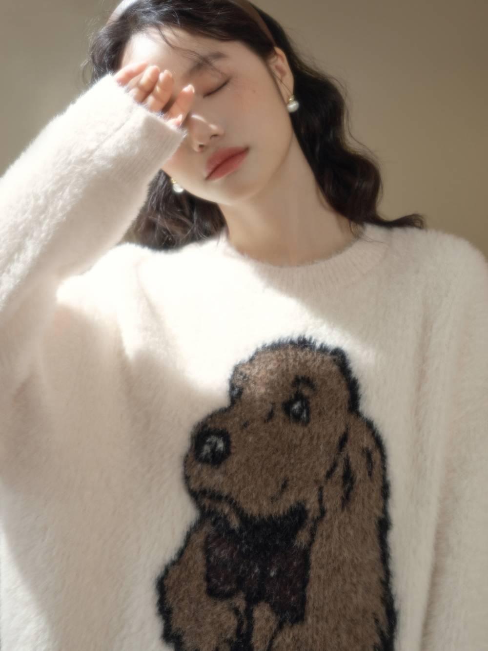 犬の印刷されたセーター – KUOSE.com