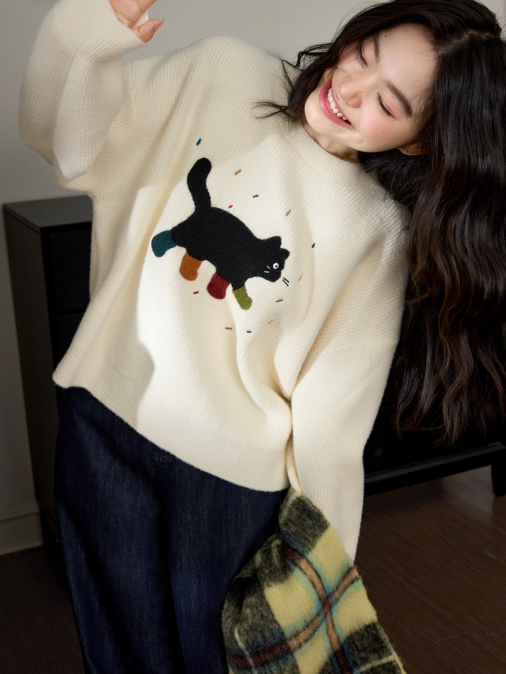 猫のグラフィックセーター – KUOSE.com