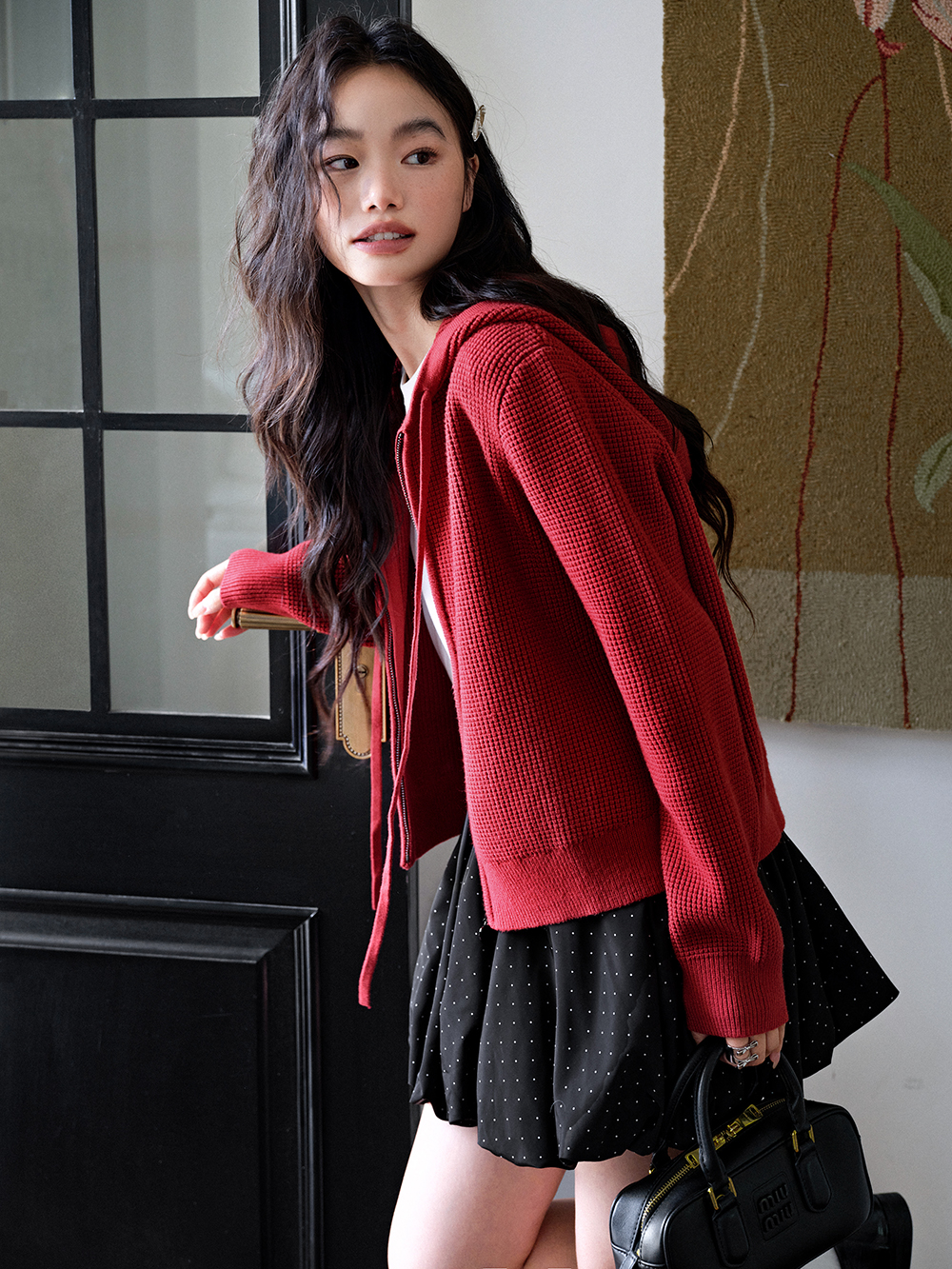 トップス NACHE HOODIE HALF JUMPSUIT / CHA Women's All Day Cotton 1/2 Zip Hoodie | SYNC Performance