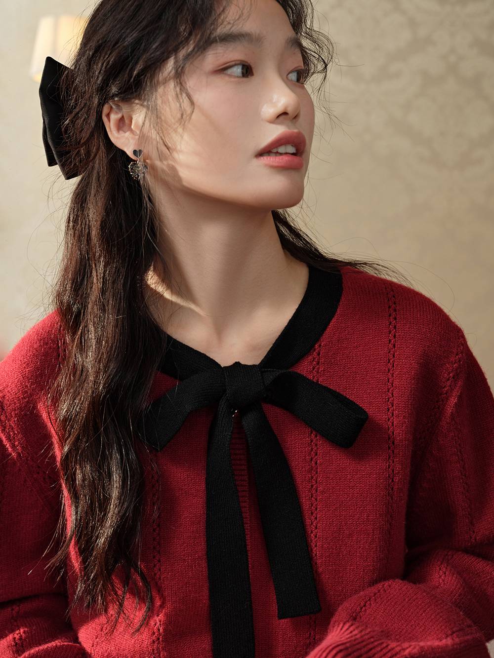 半額SALE★ Tie Ribbon Sweater KUOSE.com – トップス