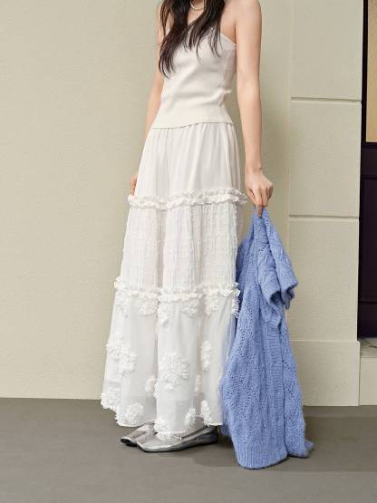 Tiered Maxi Skirt – KUOSE.com Tiered Maxi Skirt – KUOSE.com