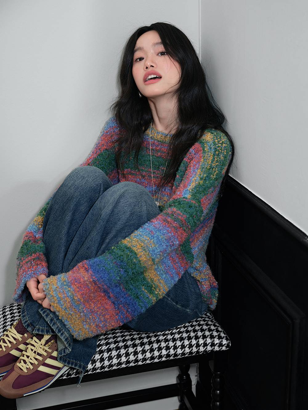 Multicolor Striped Sweater – KUOSE.com