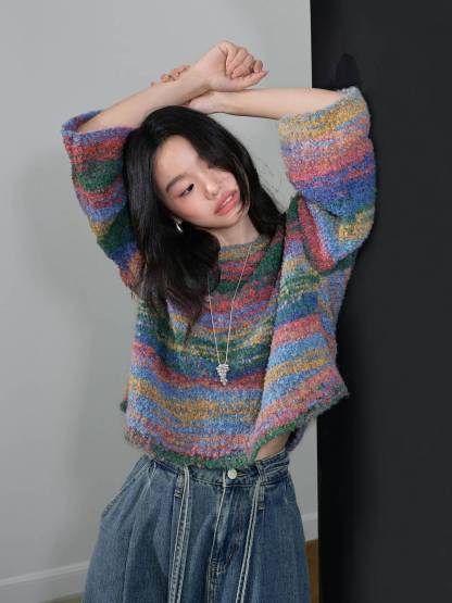 Multi Stripe Sweater – KUOSE.com