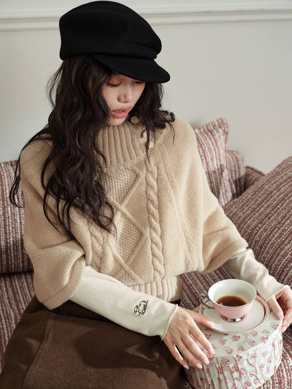 Cable Knit Turtleneck Sweater – KUOSE.com