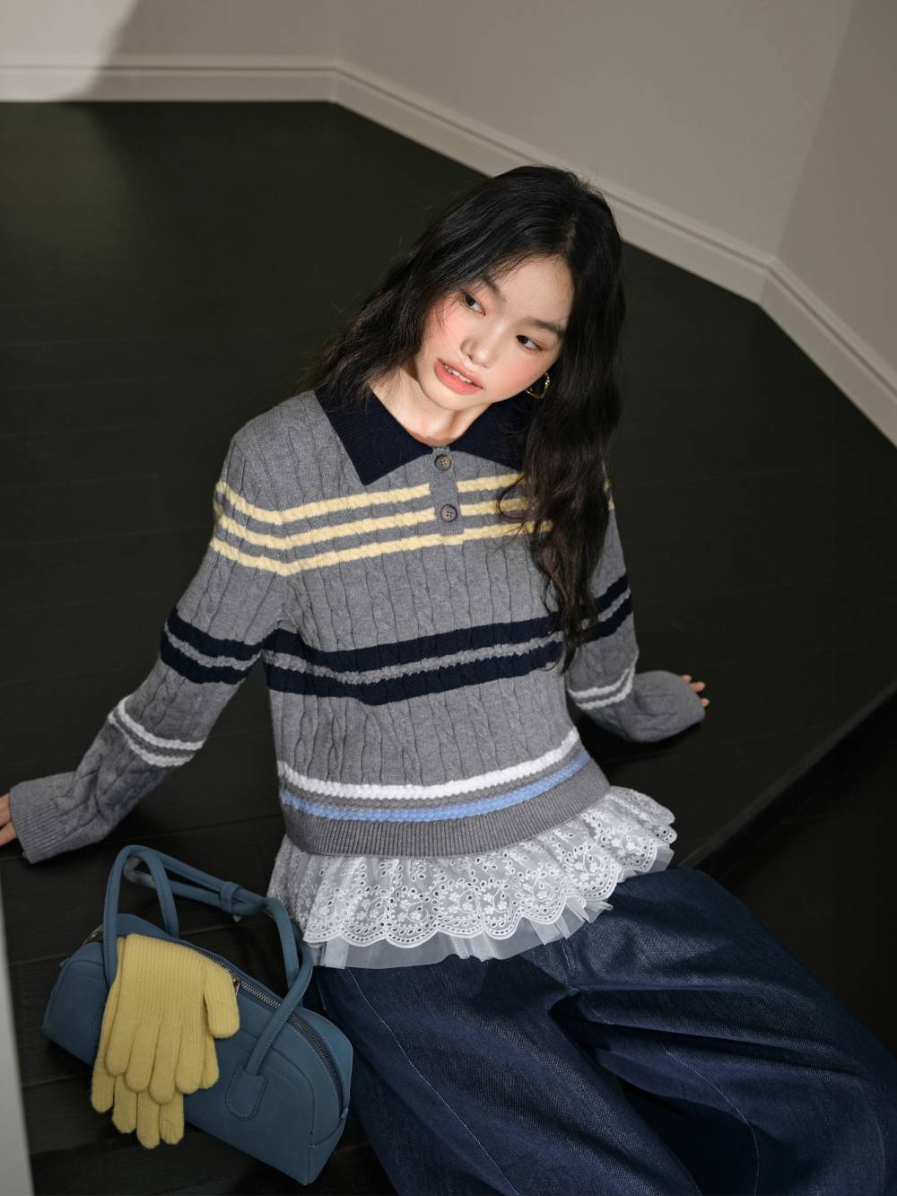 genzai Big Logo Knit ゲンザイ genzai ニットセーター ビッグ ロゴ 