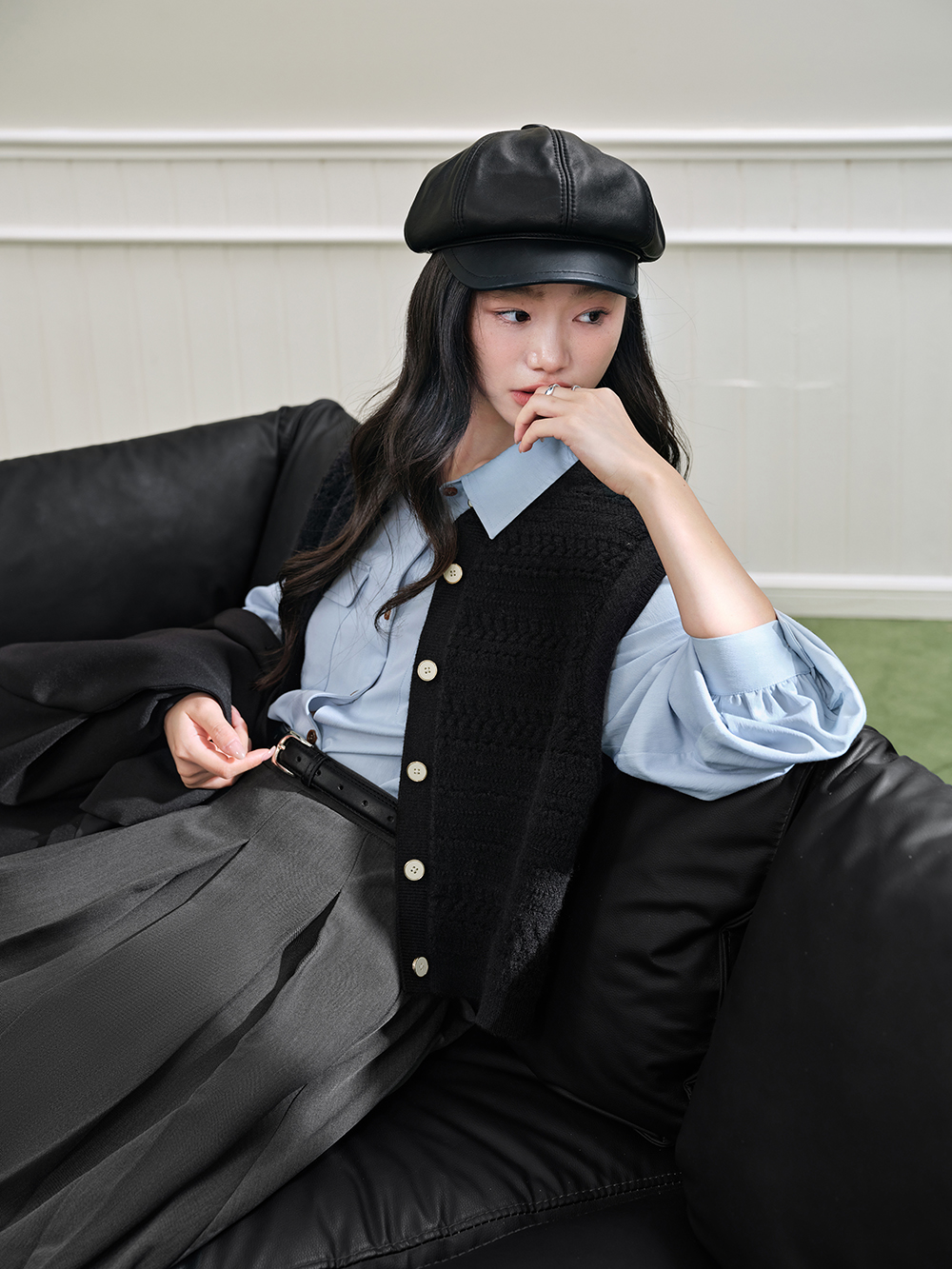 【引越しセール】Slit Pleated Skirt 新品 michael-kors-collection-