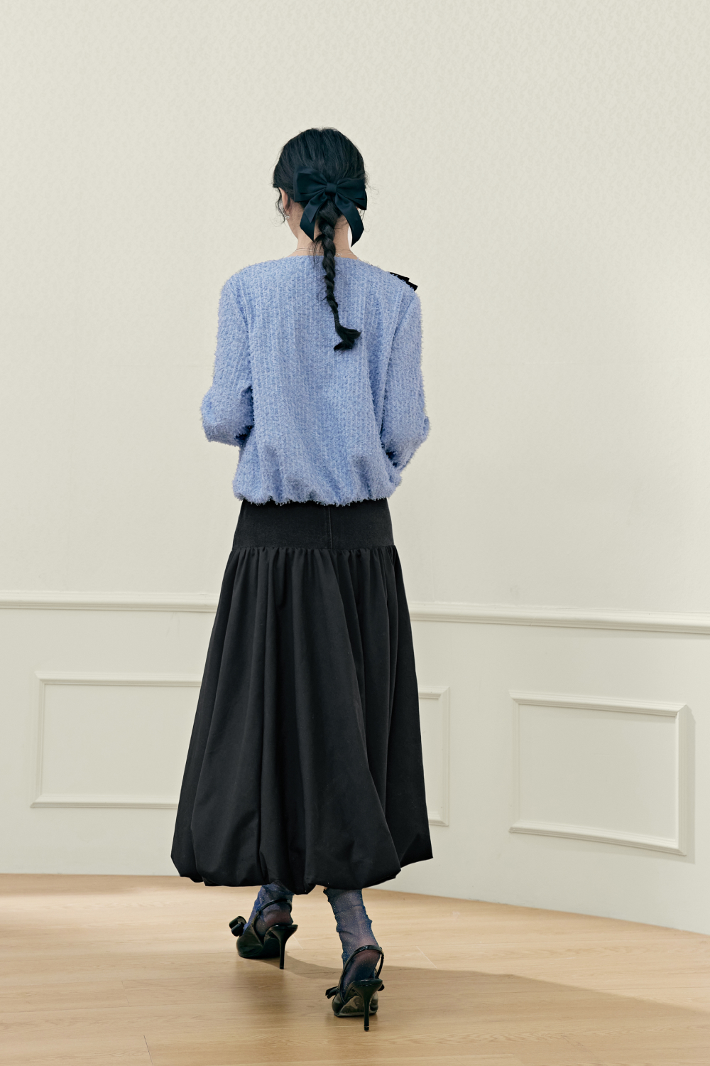 ◇CLANE◇ PANTS LAYERED YAK MINISKIRT