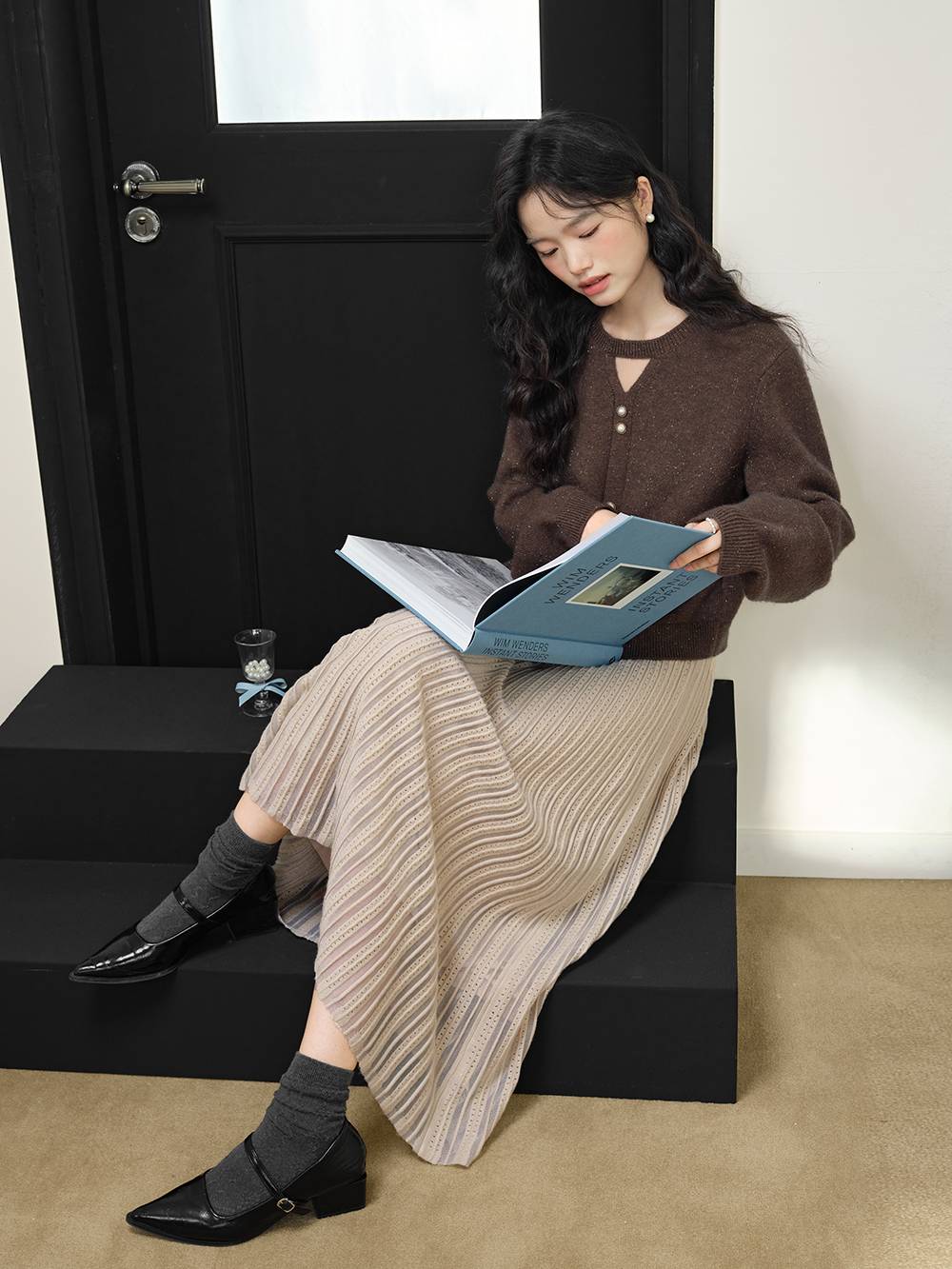 Pleated Midi Skirt – KUOSE.com