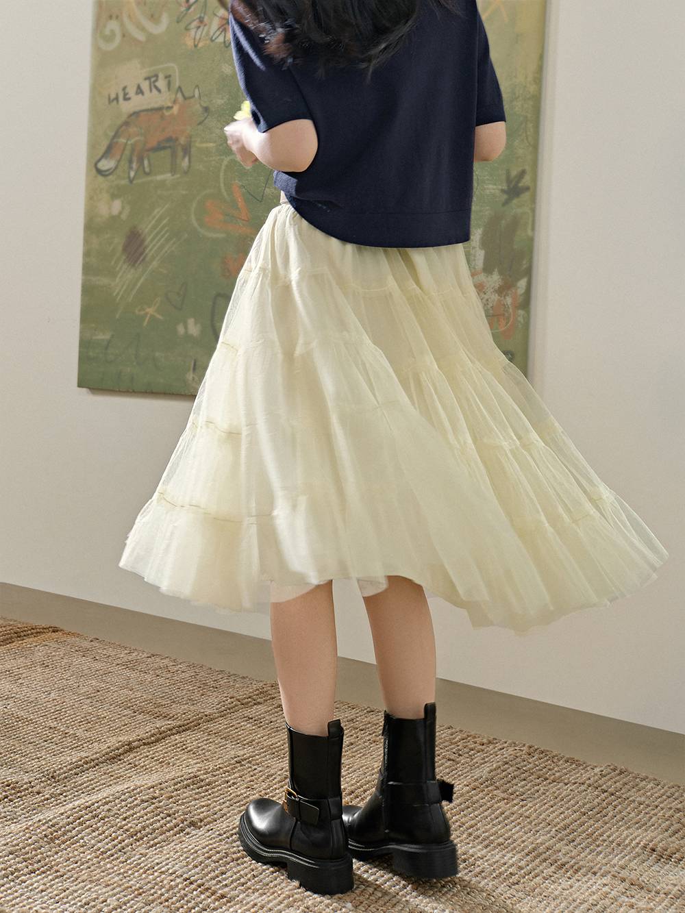 The Leland Skirt - Sheer Plaid – BURU