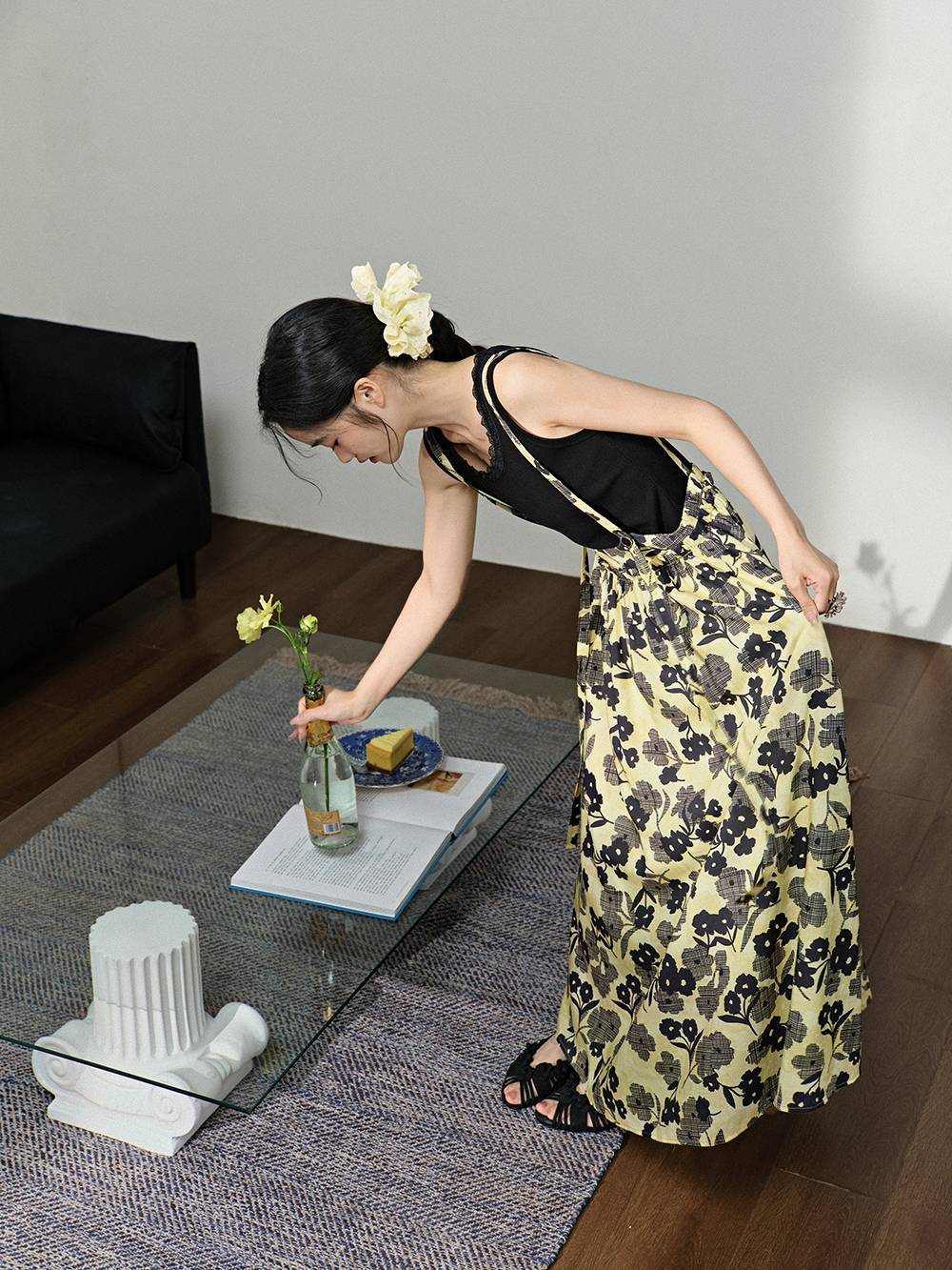 Floral Suspender Skirt – KUOSE.com