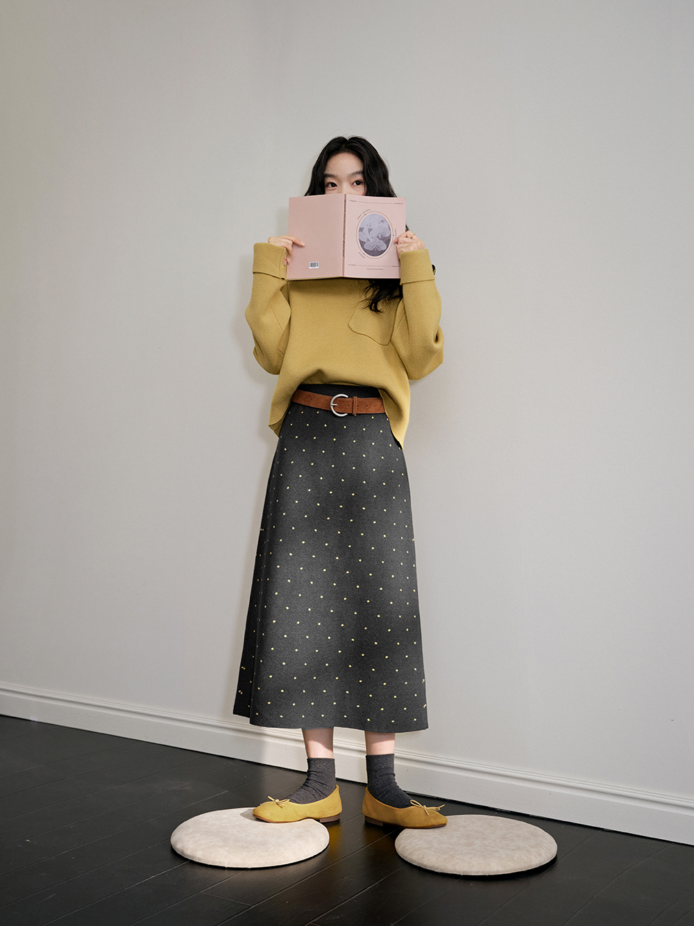 ポルカドットニットスカート – KUOSE.com