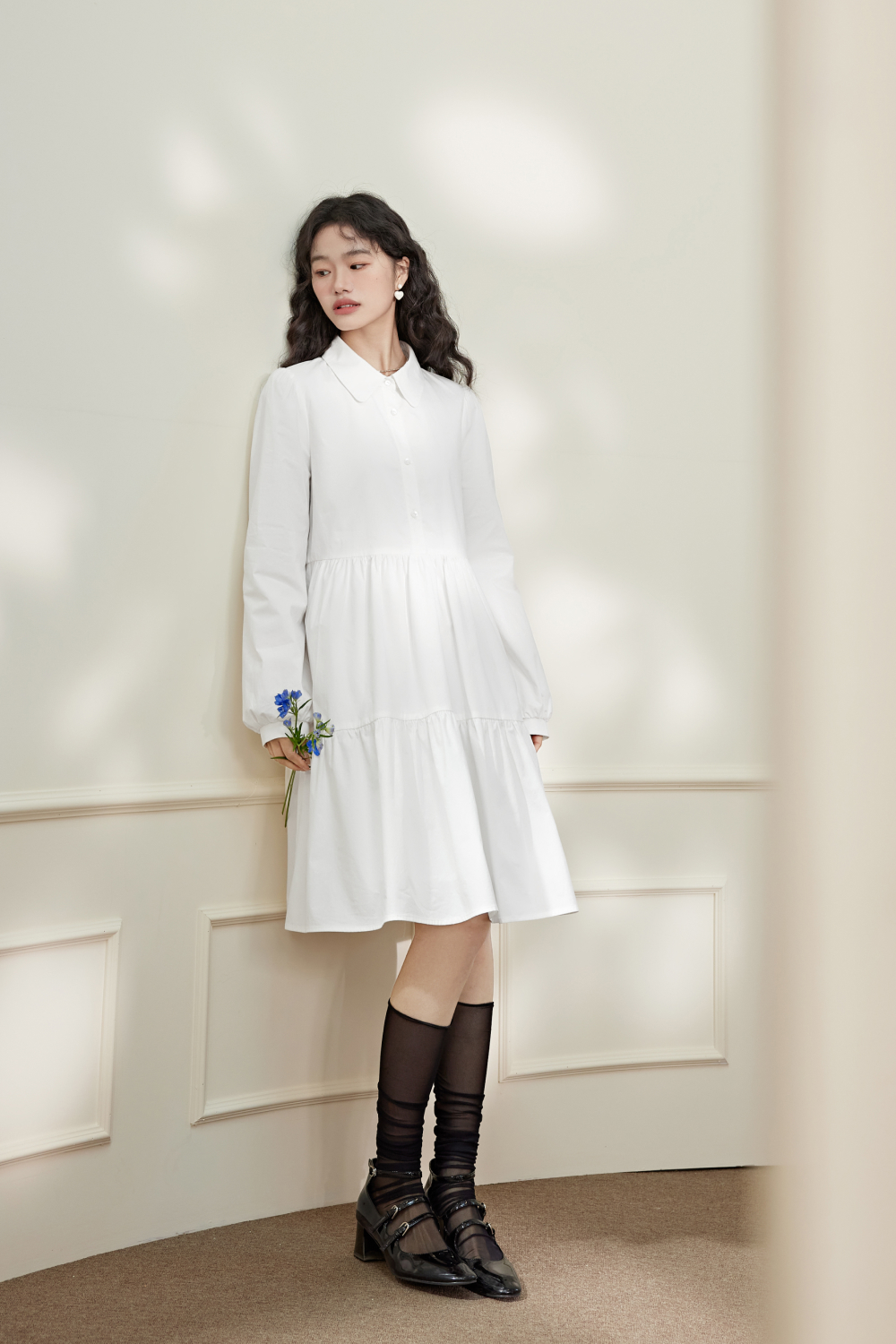 Floral Vest and Shirt Dress Set – KUOSE.com