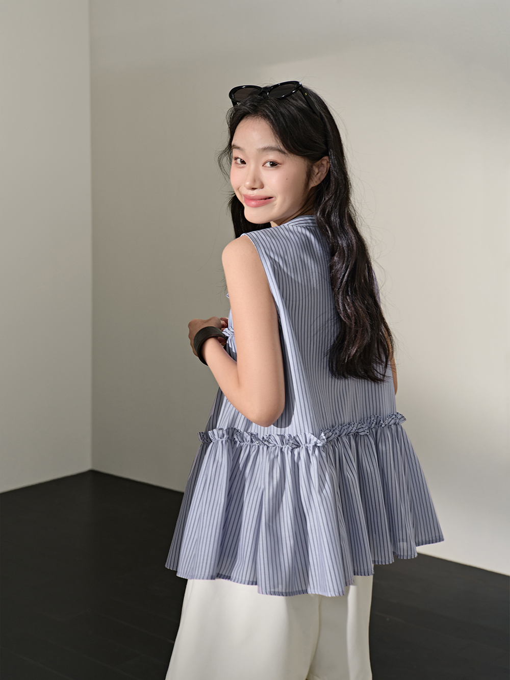 トップス L'Appartement Stripe Sheer Shirts 2023AW / 未使用 / L'Appartement / Stripe Sheer Shi