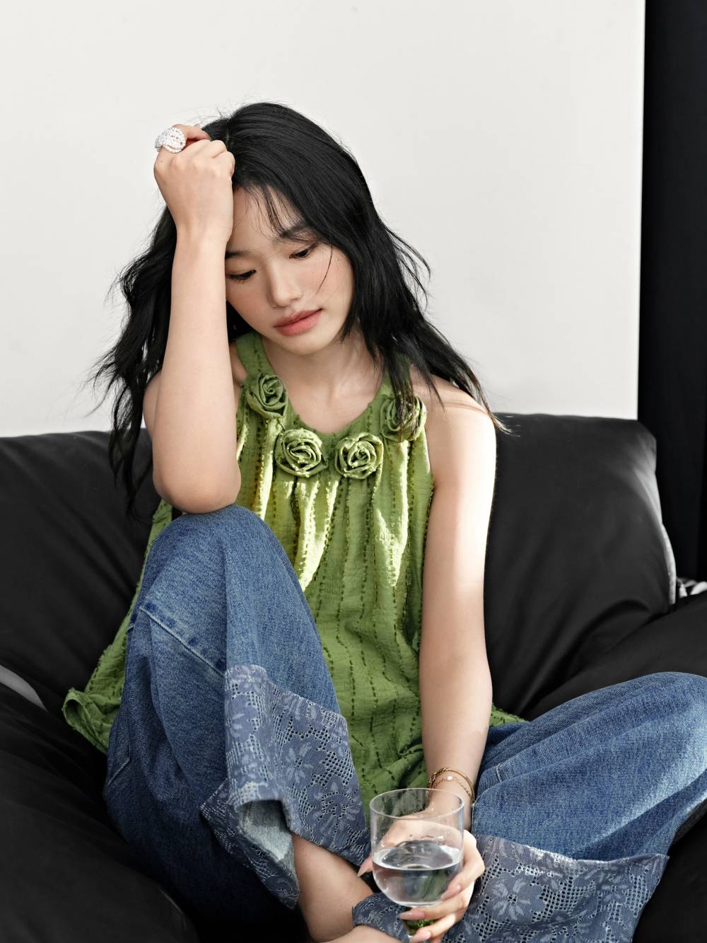 SLY | DRAWSTRING GATHER トップス (Tシャツ・カットソー(半袖