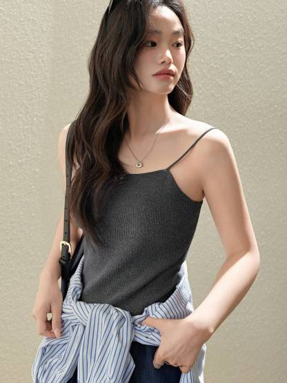 Knit Cami Top – KUOSE.com Knit Cami Top – KUOSE.com