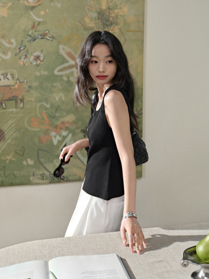 kotoha yokozawa 40% OFFコトハヨコザワ SLEEVELESS KNIT・green