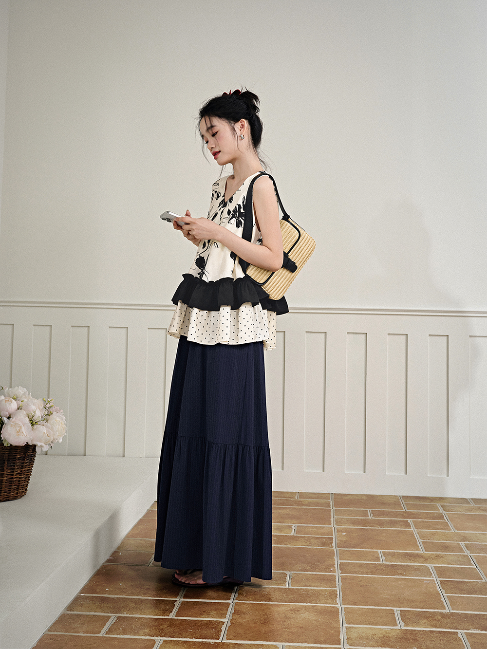 Floral Tiered Tank Top – KUOSE.com