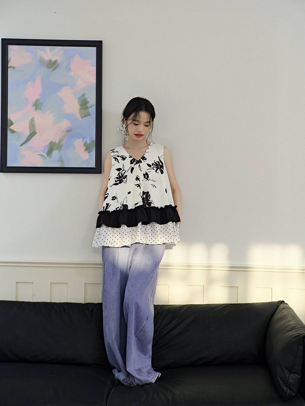 Floral Tiered Tank Top – KUOSE.com Floral Tiered Tank Top – KUOSE.com