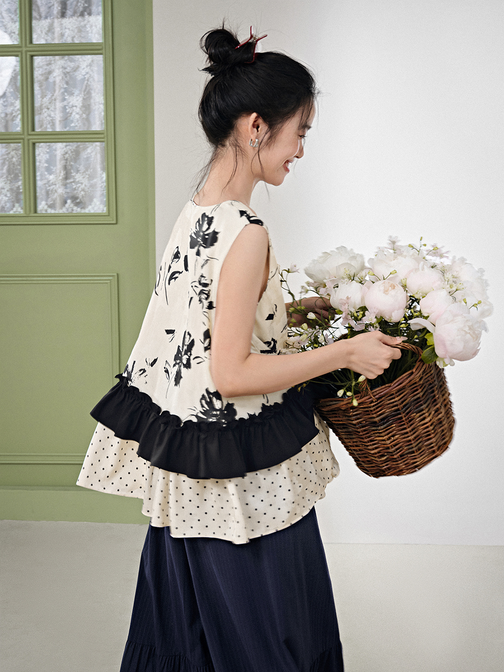 Floral Tiered Tank Top – KUOSE.com