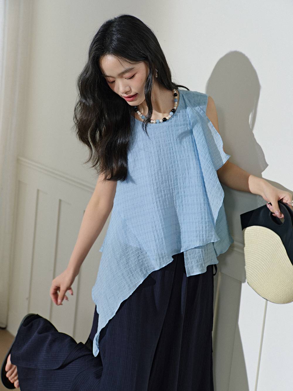 トップス agawd select Hem Rubber Blouse agawd select Hem Rubber Blouseの通販 by chimu's shop ｜ラクマ