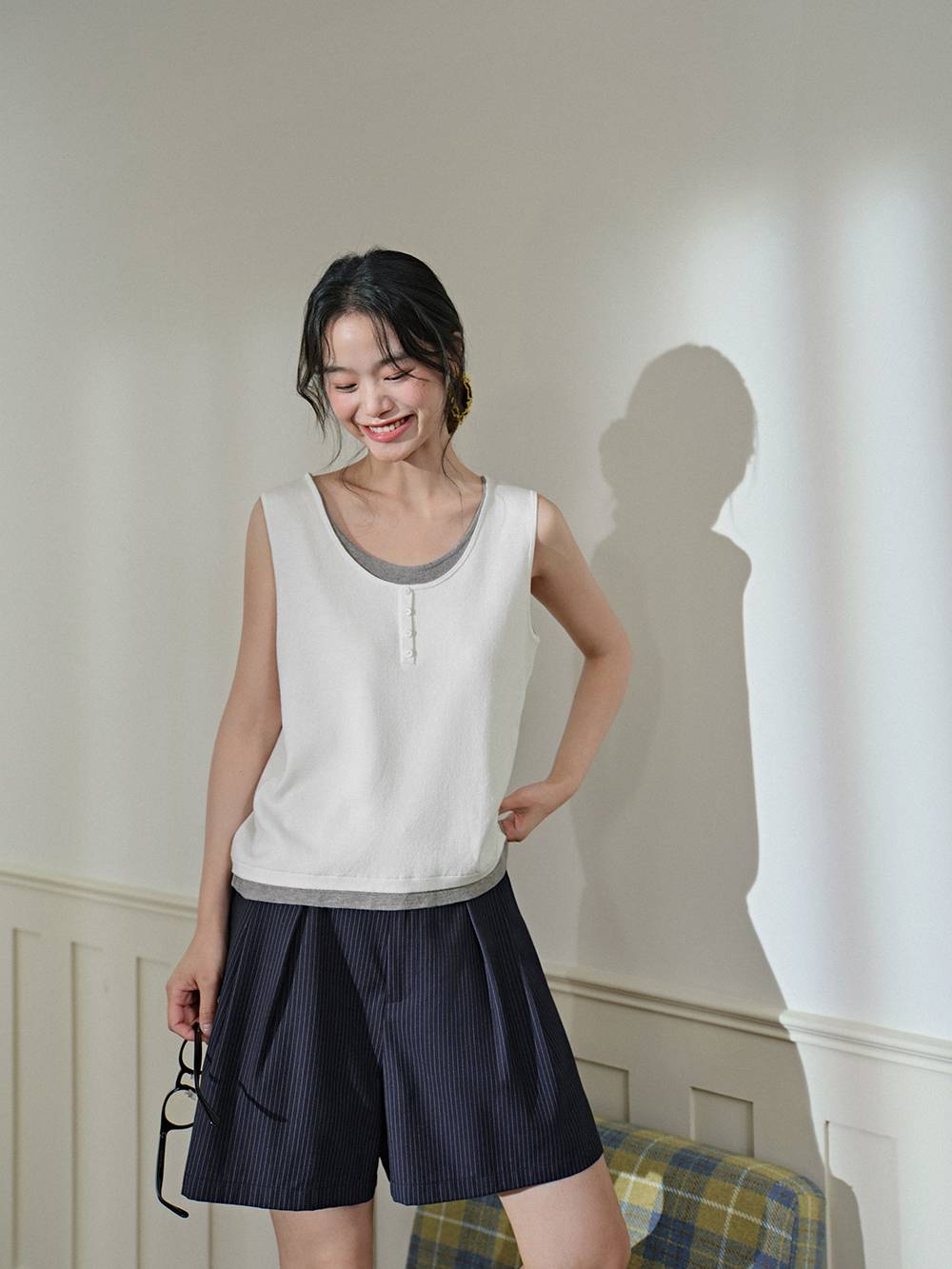 Fake Two-piece Tank Top – KUOSE.com