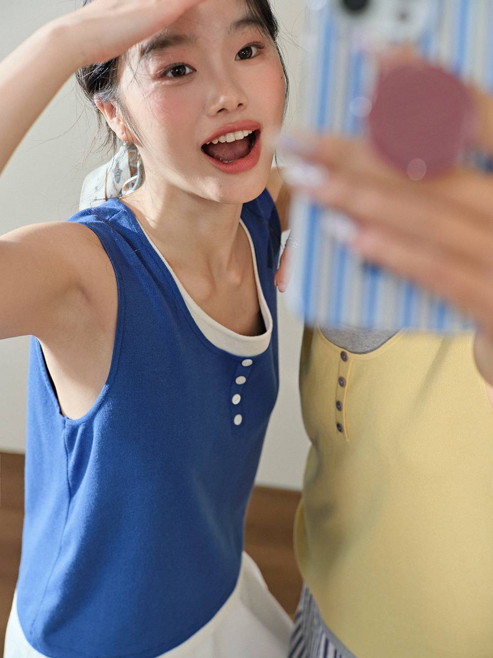 Fake Two-piece Tank Top – KUOSE.com