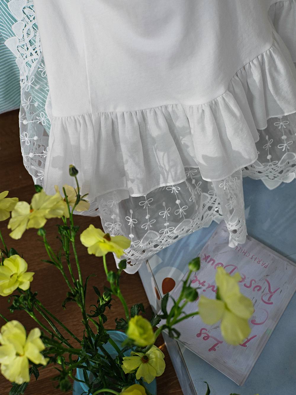 Layered Lace Hem Top – KUOSE.com Layered Lace Hem Top – KUOSE.com