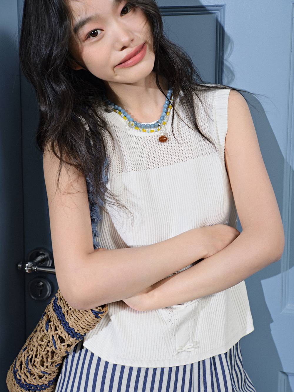 rurumu: 縷縷夢兎 ルルムウ 22SS frill check apron フリル