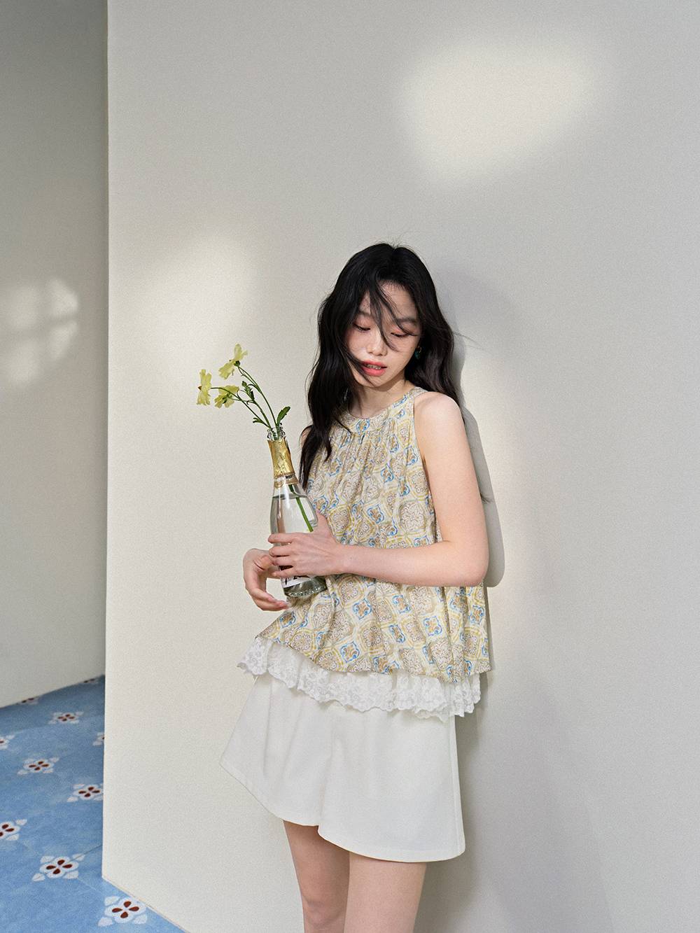 ⚫︎mk-1015 振袖　身丈165 裄丈68.5 1-7 Tie Waist Halter Jumpsuit | White House Black Market