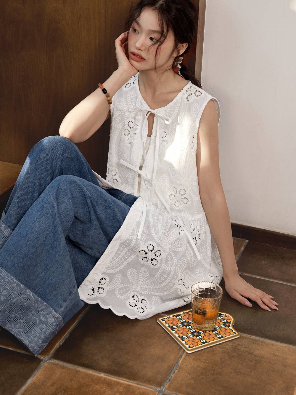 NACHE PRINTED TIE TANK TOP シズニルック NACHE PRINTED TIE TANK TOP シズニルック