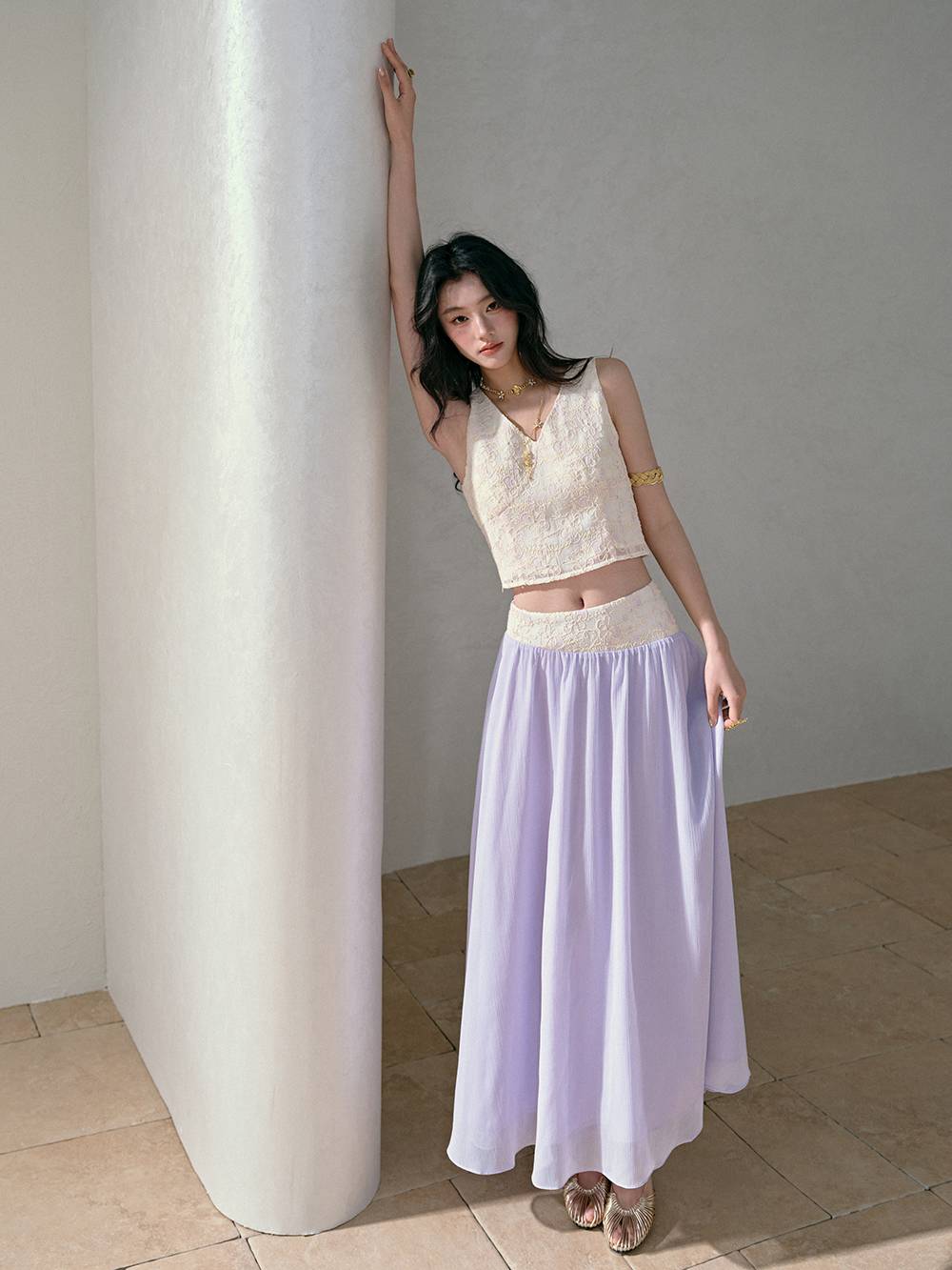 Floral Lace Tank and Maxi Skirt – KUOSE.com