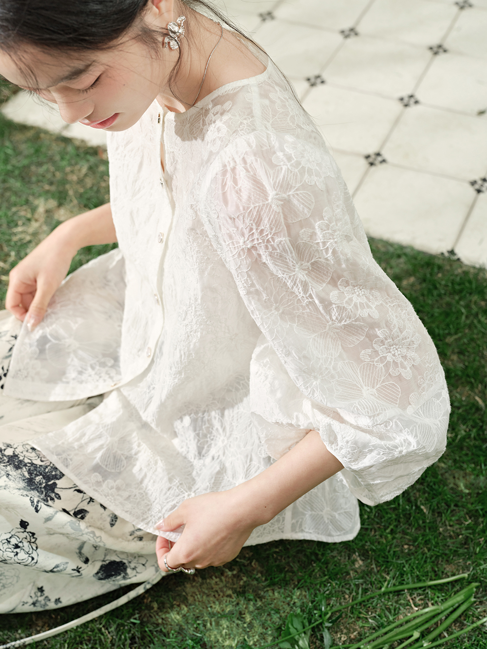 Long Sleeves Babydoll Shirt – KUOSE.com Long Sleeves Babydoll Shirt – KUOSE.com