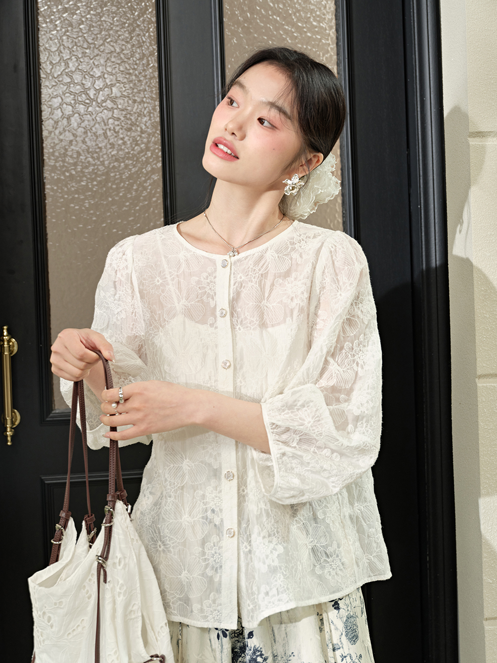 Long Sleeves Babydoll Shirt – KUOSE.com