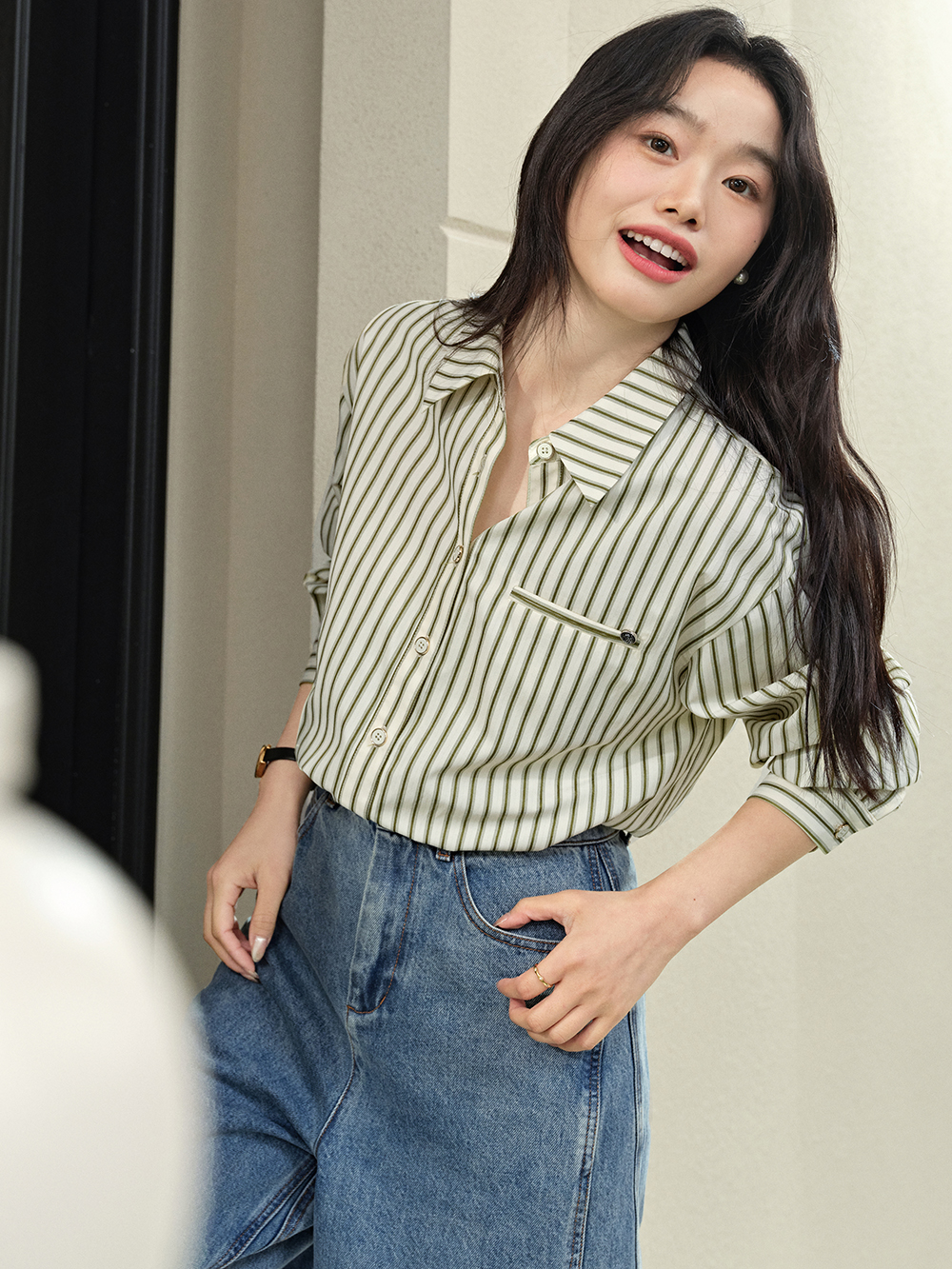 垂直ストライプシャツ – KUOSE.com