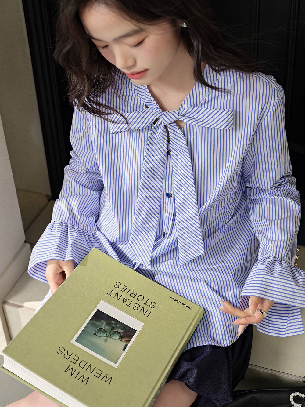 Ribbon Tie Blouse – KUOSE.com
