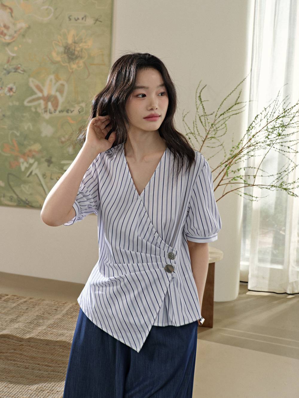 縞模様のブラウス – KUOSE.com