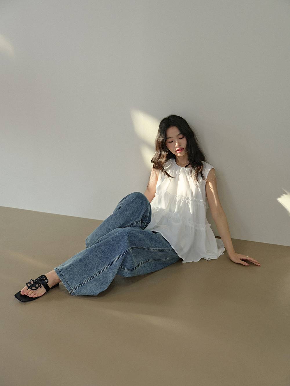 ノースリーブの階層型ブラウス – KUOSE.com