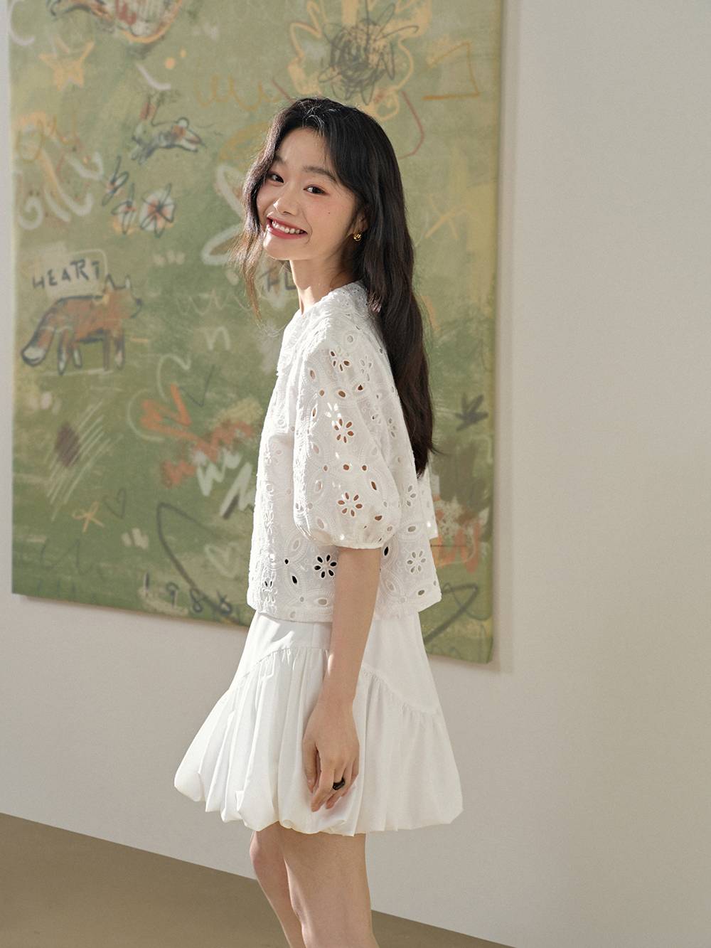 【kuose】偽のツーピースブラウス kuose】偽のツーピースブラウス