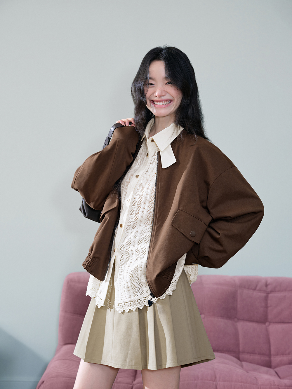 レイヤードカラーレースブラウス – KUOSE.com