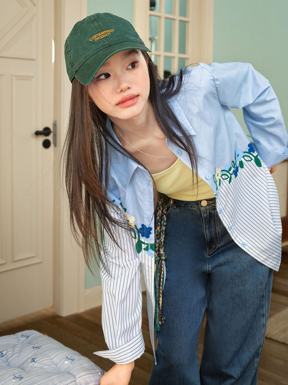 花柄ストライプブラウス – KUOSE.com
