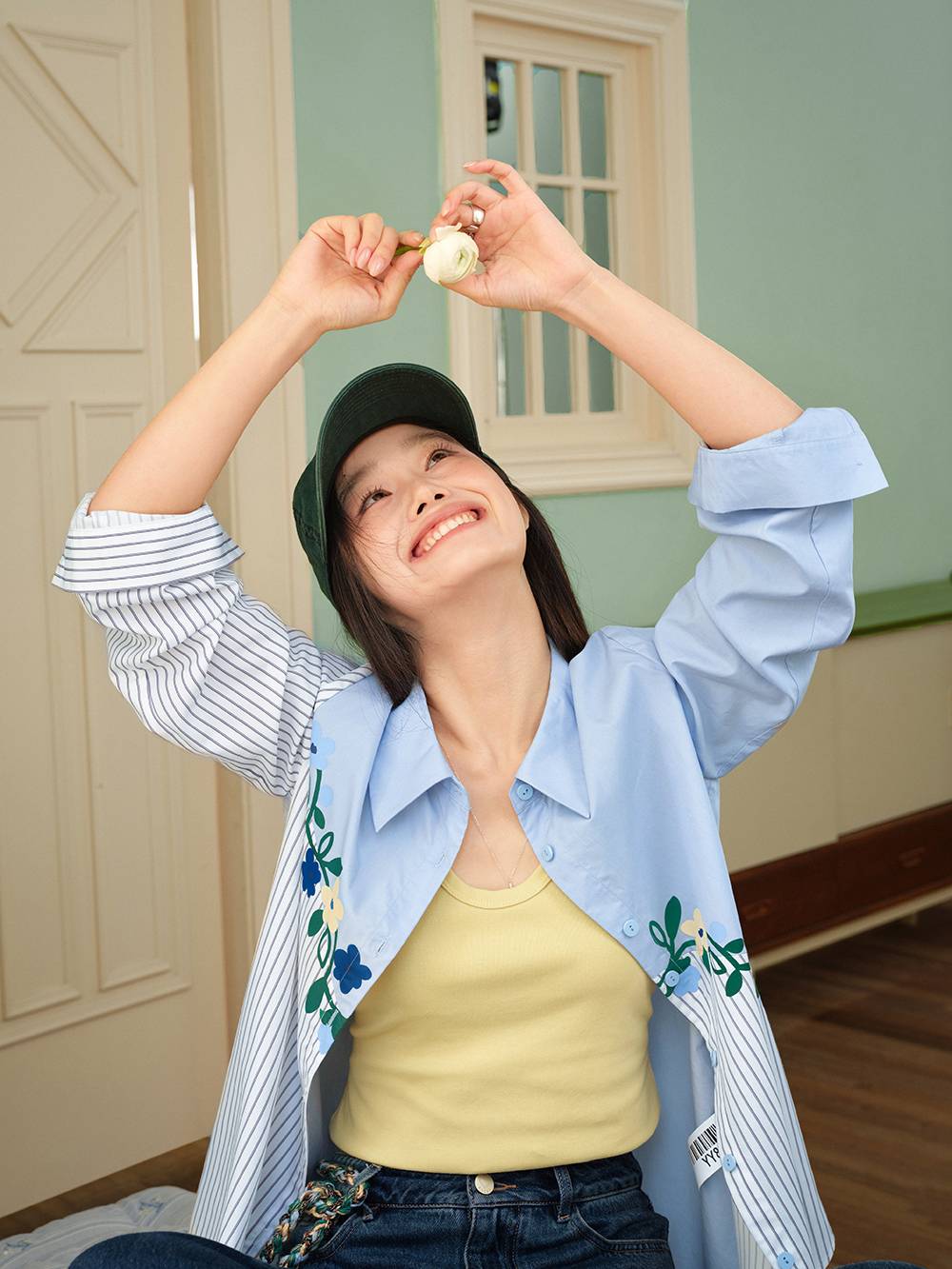 花柄ストライプブラウス – KUOSE.com