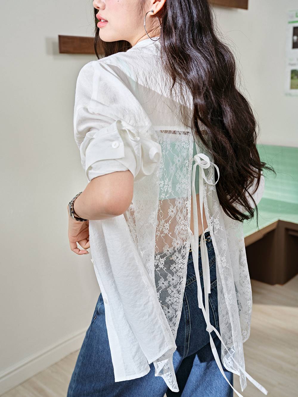 シアーバックレースシャツ – KUOSE.com