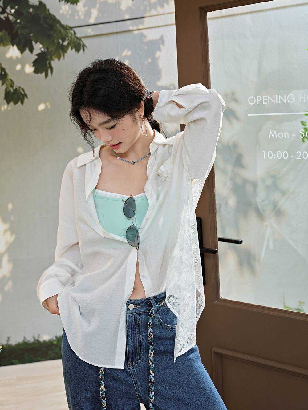 シアーバックレースシャツ – KUOSE.com