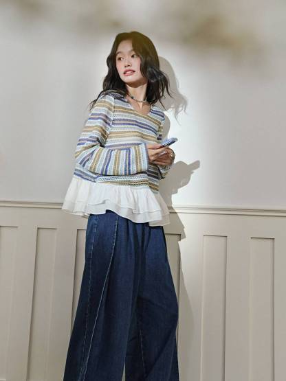 Vibrant Striped Top – KUOSE.com